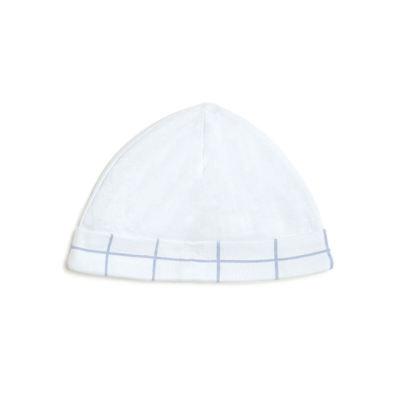 Infants Light Blue Knitted Cap image number null